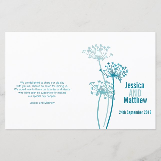 Chervil graphique moderne fleurie programme de mar (Devant)