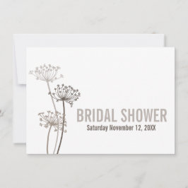 Chervil moderne braune Brautdusche Einladung