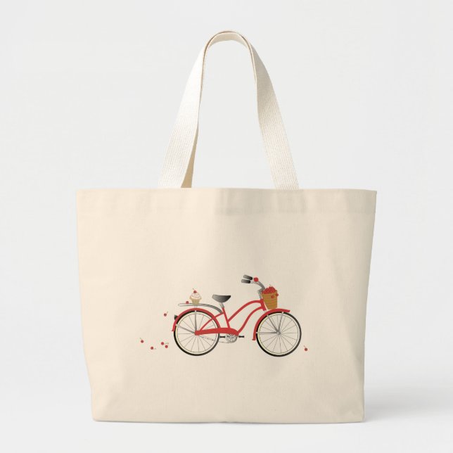 Chery Cherry Bicycle Jumbo Stoffbeutel (Vorne)