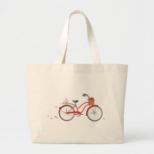 Chery Kirschfahrrad Jumbo Stoffbeutel