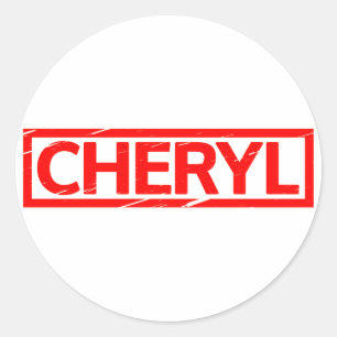 Cheryl-Briefmarke Runder Aufkleber