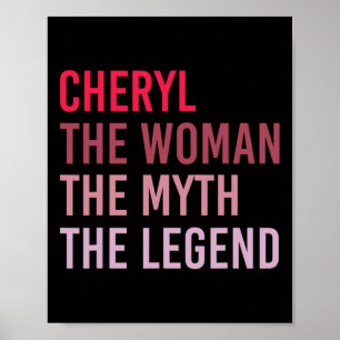 Cheryl der Frauenmythos Legend Personalisiert Name Poster