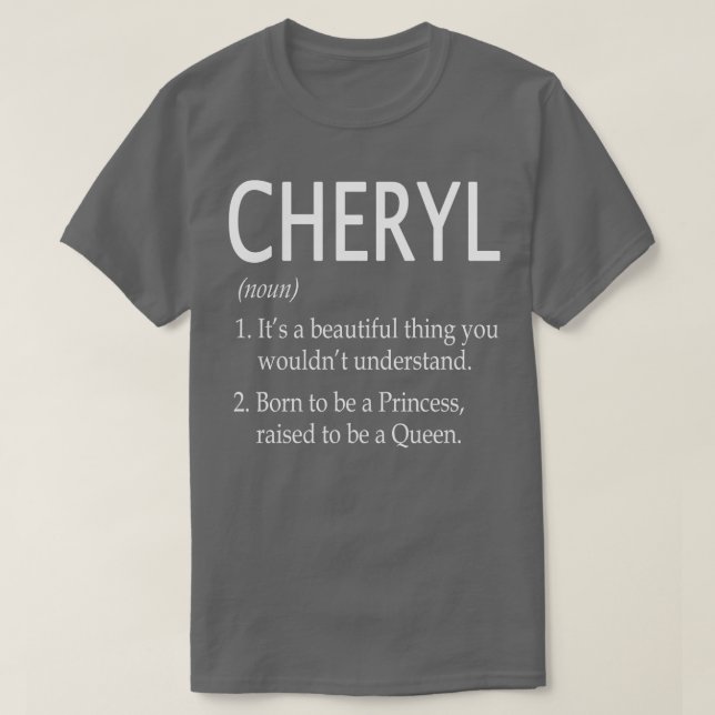 Cheryl Name Gift 154 T-Shirt (Design vorne)