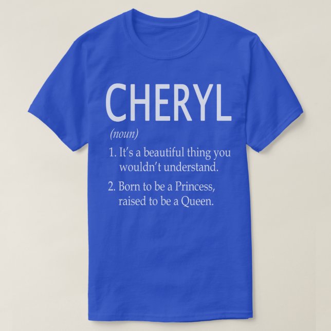 Cheryl Name Gift 41 T-Shirt (Design vorne)