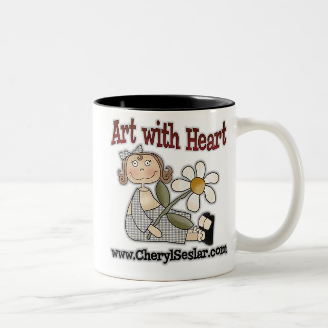 cheryl seslar Entwürfe Zweifarbige Tasse (Rechts)