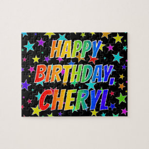 "CHERYL" Vorname, Spaß "GLÜCKLICHER BIRTHTAG"