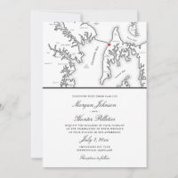 Chesapeake Bay Beach Club Black and White Wedding