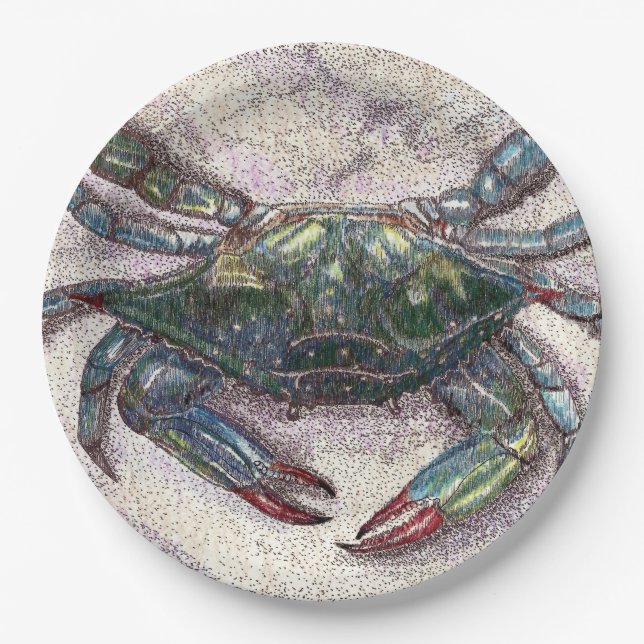 Chesapeake Bay Blue Crab Custom Paper Teller (Vorderseite)