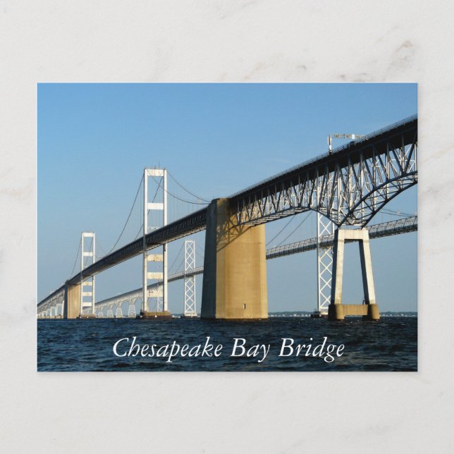 Chesapeake Bay Bridge Postkarte (Vorderseite)