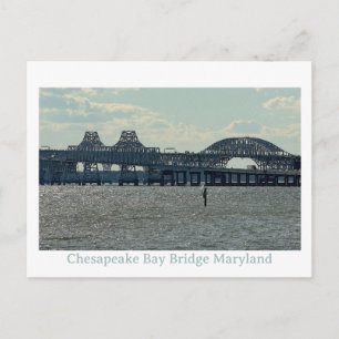 Chesapeake Bay Brücke Maryland Postkarte