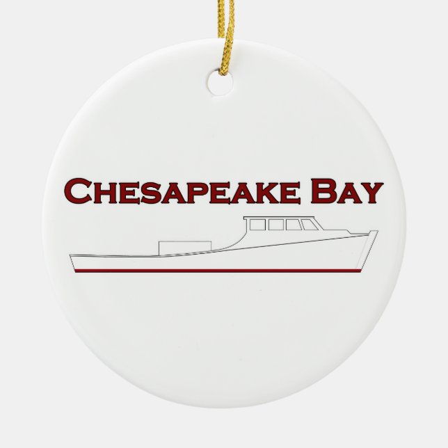 Chesapeake Bay Deadrise Workboat Keramikornament (Vorne)