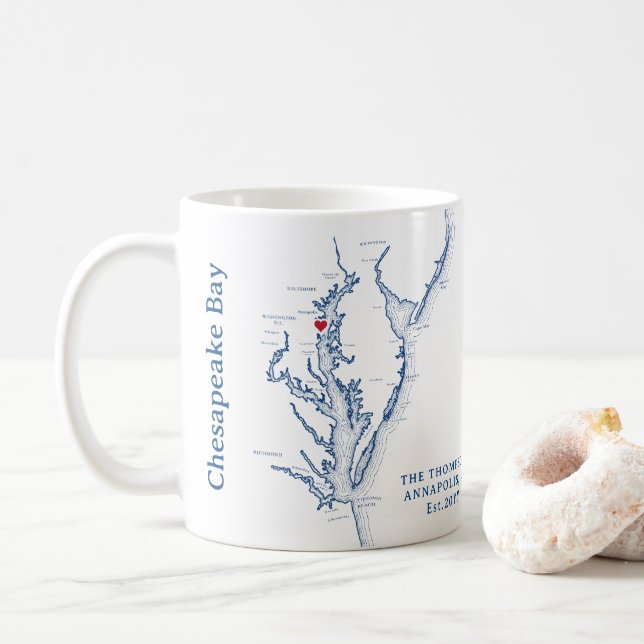 Chesapeake Bay-Geschenk Kaffeetasse (Mit Donut)