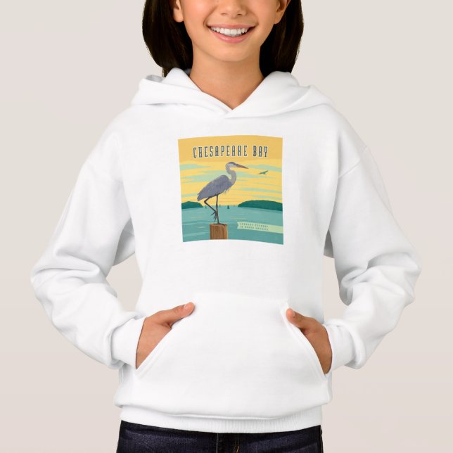 Chesapeake Bay größte Küste Nordamerikas Hoodie (Vorderseite)