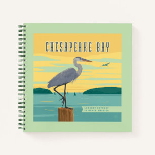 Chesapeake Bay größte Küste Nordamerikas Notizbuch