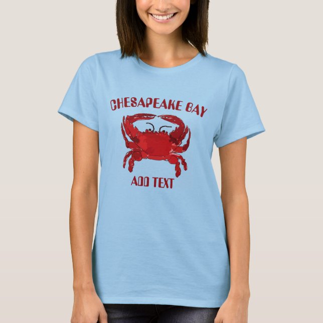 Chesapeake Bay, Krabbe, T-Shirt (Vorderseite)