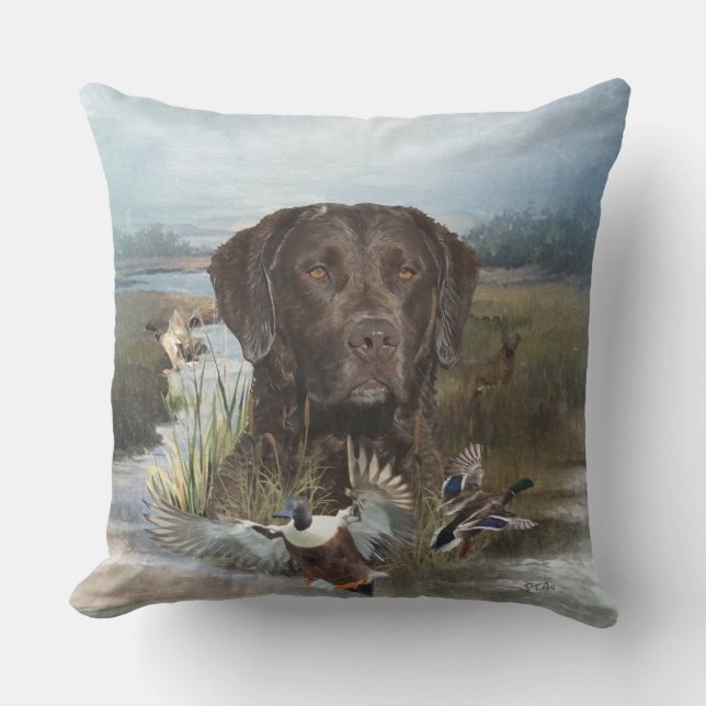 Chesapeake Bay Retriever, Art Kissen (Vorderseite)