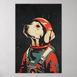 Chesapeake Bay Retriever Astronaut Poster