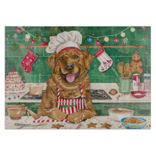 Chesapeake Bay Retriever Backen: Festive Weihnacht Schneidebrett
