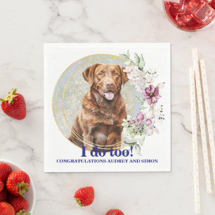 Chesapeake Bay Retriever I Doo Too Hochzeitsservie Serviette