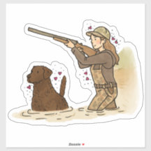 Chesapeake Bay Retriever Jagd Auto Aufkleber