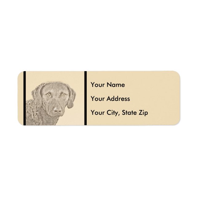 Chesapeake Bay Retriever Malerei Original Dog Art (Vorne)