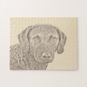 Chesapeake Bay Retriever Malerei Original Dog Art