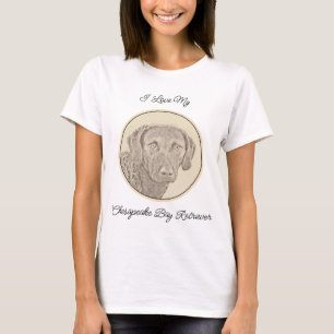 Chesapeake Bay Retriever Malerei Original Dog Art T-Shirt