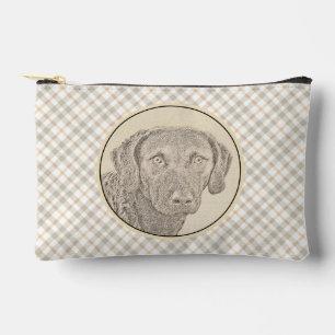 Chesapeake Bay Retriever Malerei Original Dog Art Zubehörtasche