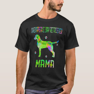Chesapeake Bay Retriever Mama Buntes Hundemama T-Shirt