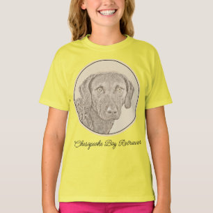 Chesapeake Bay Retriever Painting Original Dog Art T-Shirt