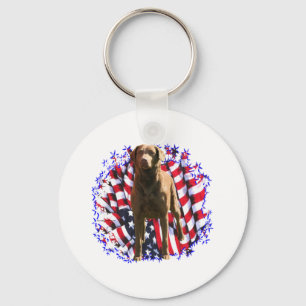 Chesapeake Bay Retriever Patriot Schlüsselanhänger