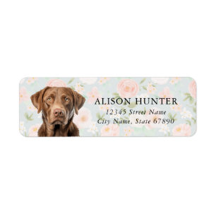 Chesapeake Bay Retriever Rücksendeadressen-Aufkleb