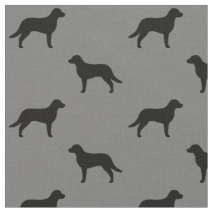 Chesapeake Bay Retriever Silhouetten Chessies Stoff