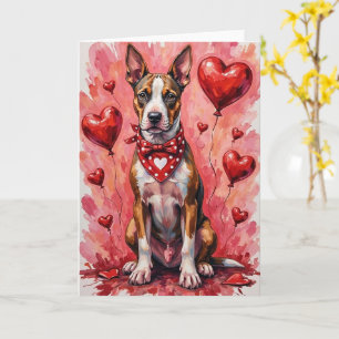 Chesapeake Bay Retriever Valentine Hund sitzt Karte