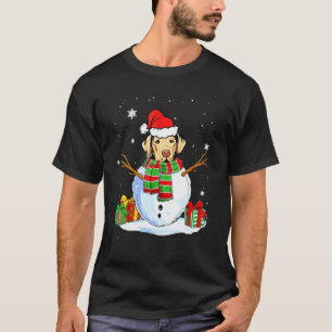 Chesapeake Bay Retriever Weihnachten Schneemann Hu T-Shirt