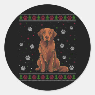 Chesapeake Bay Retriever Weihnachts Sweater Pet Hu Runder Aufkleber