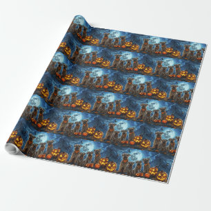 Chesapeake Bay Terrier Halloween Gruselig Geschenkpapier