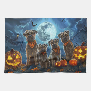 Chesapeake Bay Terrier Halloween Spooky Geschirrtuch