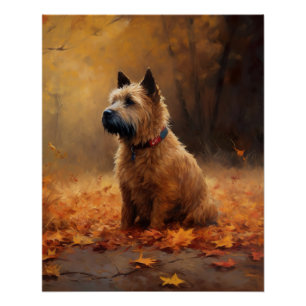 Chesapeake Bay Terrier im Herbst Verlassen Poster