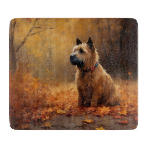 Chesapeake Bay Terrier im Herbstlaub Schneidebrett