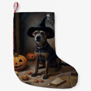 Chesapeake Bay Terrier Kürbisse Halloween Gruselig Kleiner Weihnachtsstrumpf