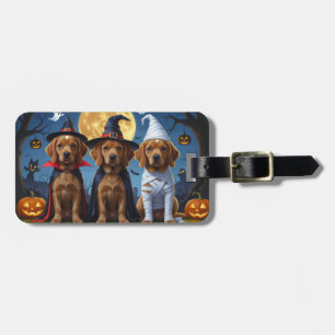 Chesapeake Bay Terrier Pumpkin Halloween Funny Gepäckanhänger