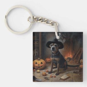 Chesapeake Bay Terrier Pumpkins Halloween Beängsti Schlüsselanhänger