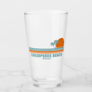 Chesapeake Beach Maryland Sun Palm Trees Glas