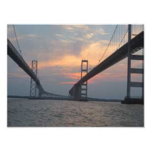 Chesapeake-Bucht-Brücken-Foto-Plakat Fotodruck