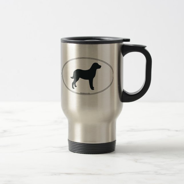 Chesapeake-Bucht-Retriever-Silhouette Reisebecher (Rechts)