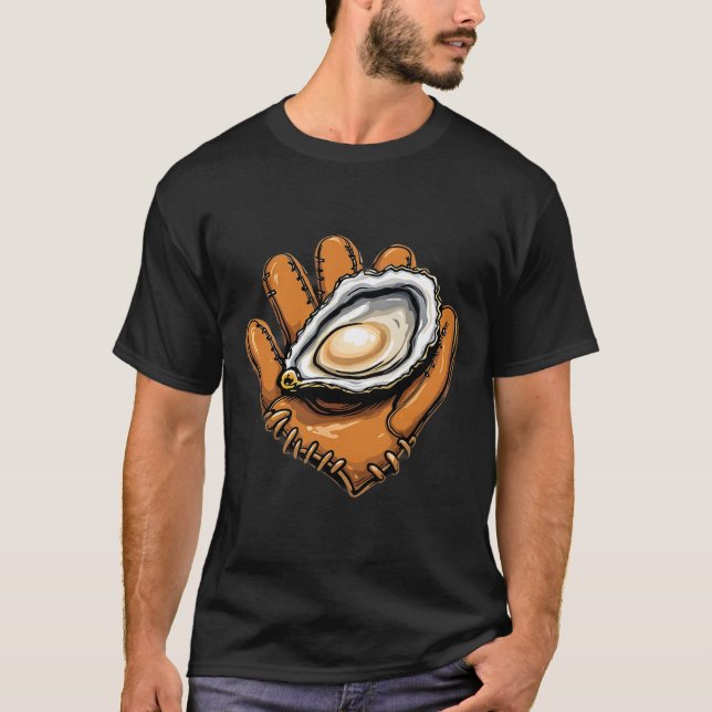 Chesapeake Catchers Funny Sell Oyster Meeresfrücht T-Shirt (Vorderseite)