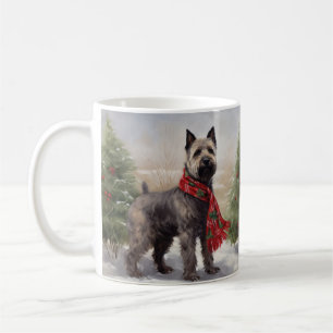 Chesapeake Dog in Schnee Weihnachten Kaffeetasse