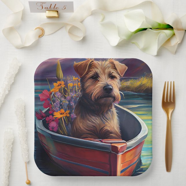 Chesapeake on a Paddle: Ein Landschaftliches Abent Pappteller (Hochzeit)