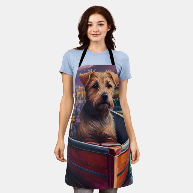 Chesapeake on a Paddle: Ein Landschaftliches Abent Schürze (Getragen)